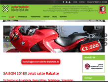 Tablet Screenshot of motorradteile-bielefeld.de